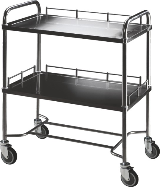Double Deck Stainless Steel Trolley for Appliances