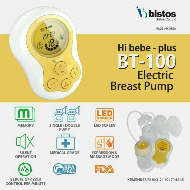 Electric Breast Pump Model: Hi bebe Plus BT-100