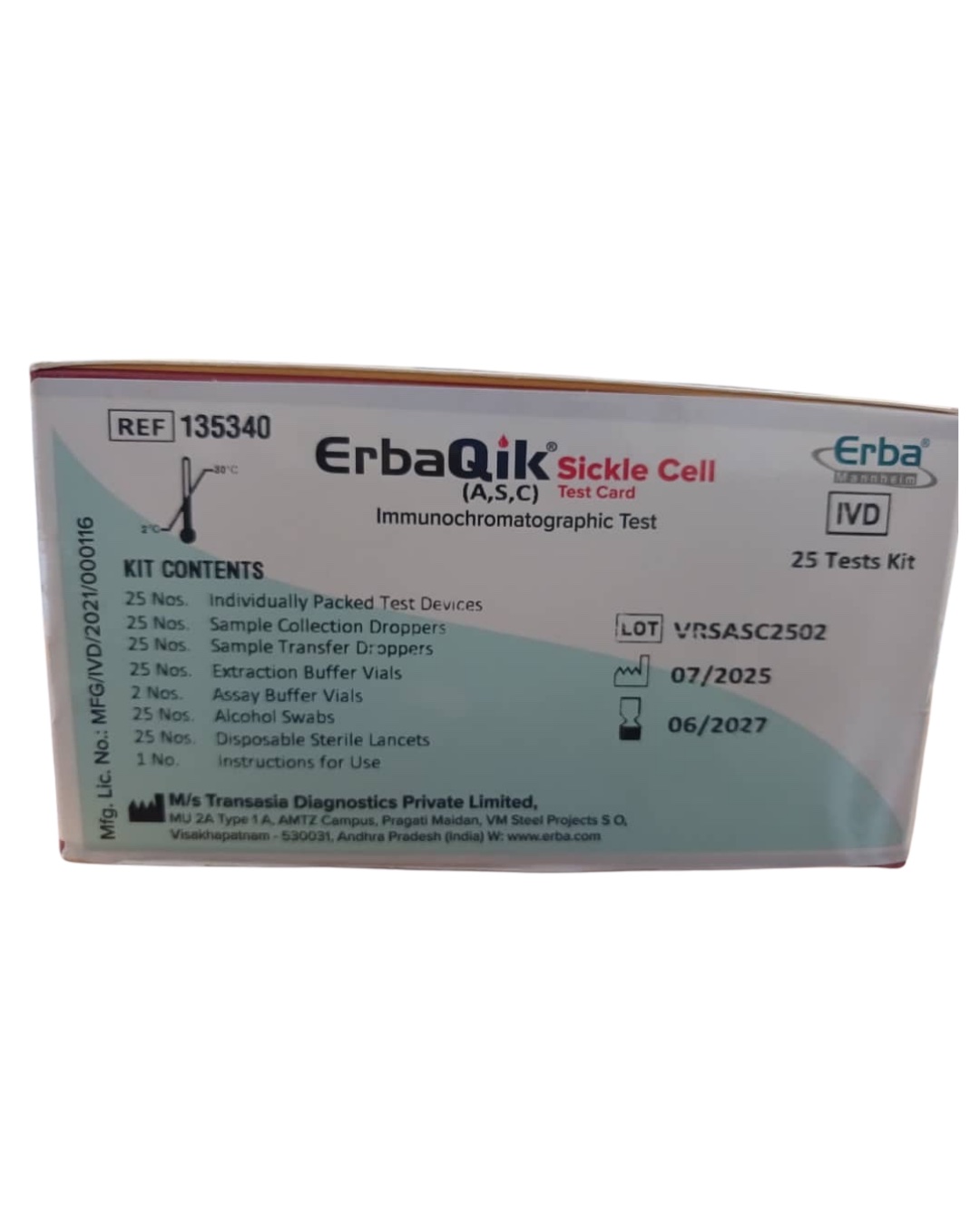 ErbaQik Sickle Cell Test