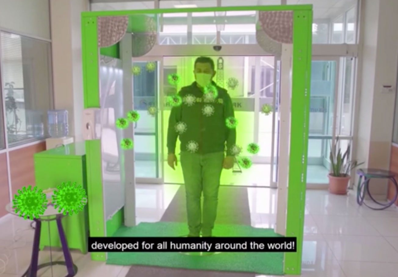 Human disinfection systems