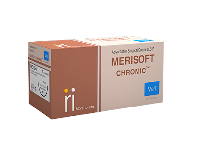 Natural Absorbable Sutures – Chromic Catgut Suture – Merisoft Chromic