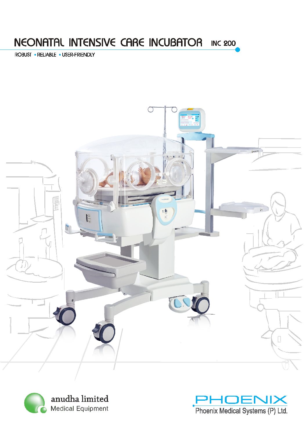 Neonatal Intensive Care Incubator INC 200