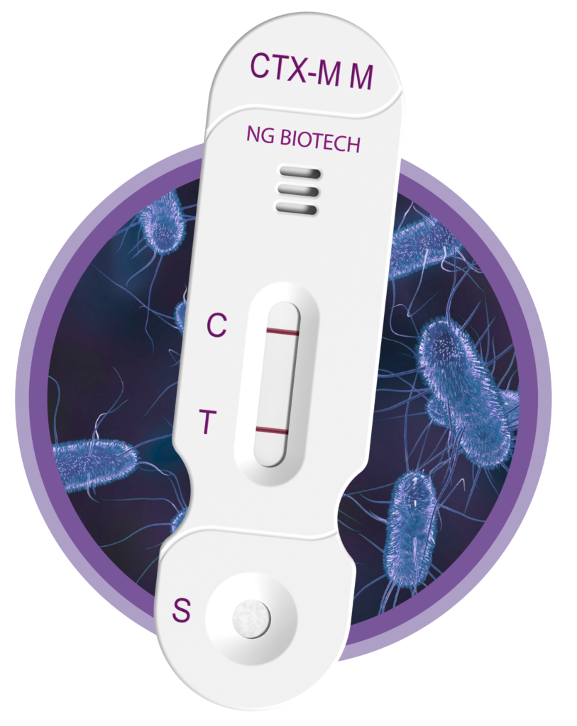 NG-TEST CTX-M Multi lateral flow cassette for detection of CTX-M ESBL groups 1, 2, 8, 9 and 25