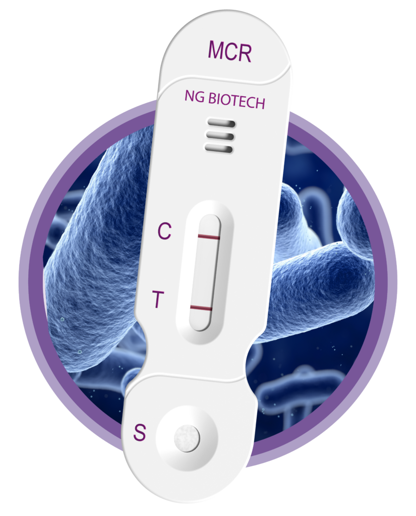 NG-TEST MCR-1 lateral flow cassette for detection of the MCR-1 colistin resistance enzyme