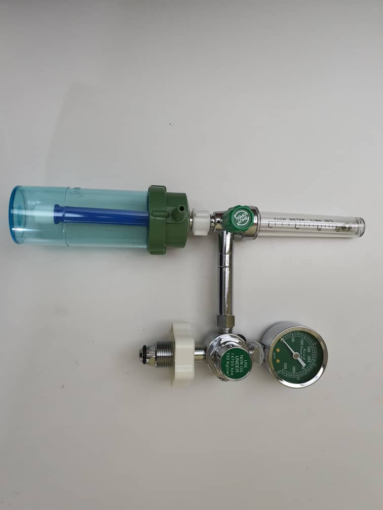 Oxygen Flow Meter with Humidifier  Bottle