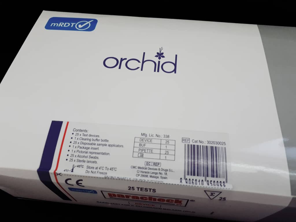 Paracheck Pf Device for Malaria