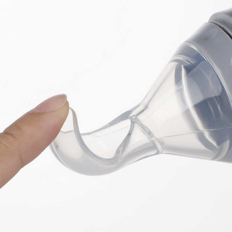 Silicone Baby Food Dispensing Spoon with Cap 1 pk
