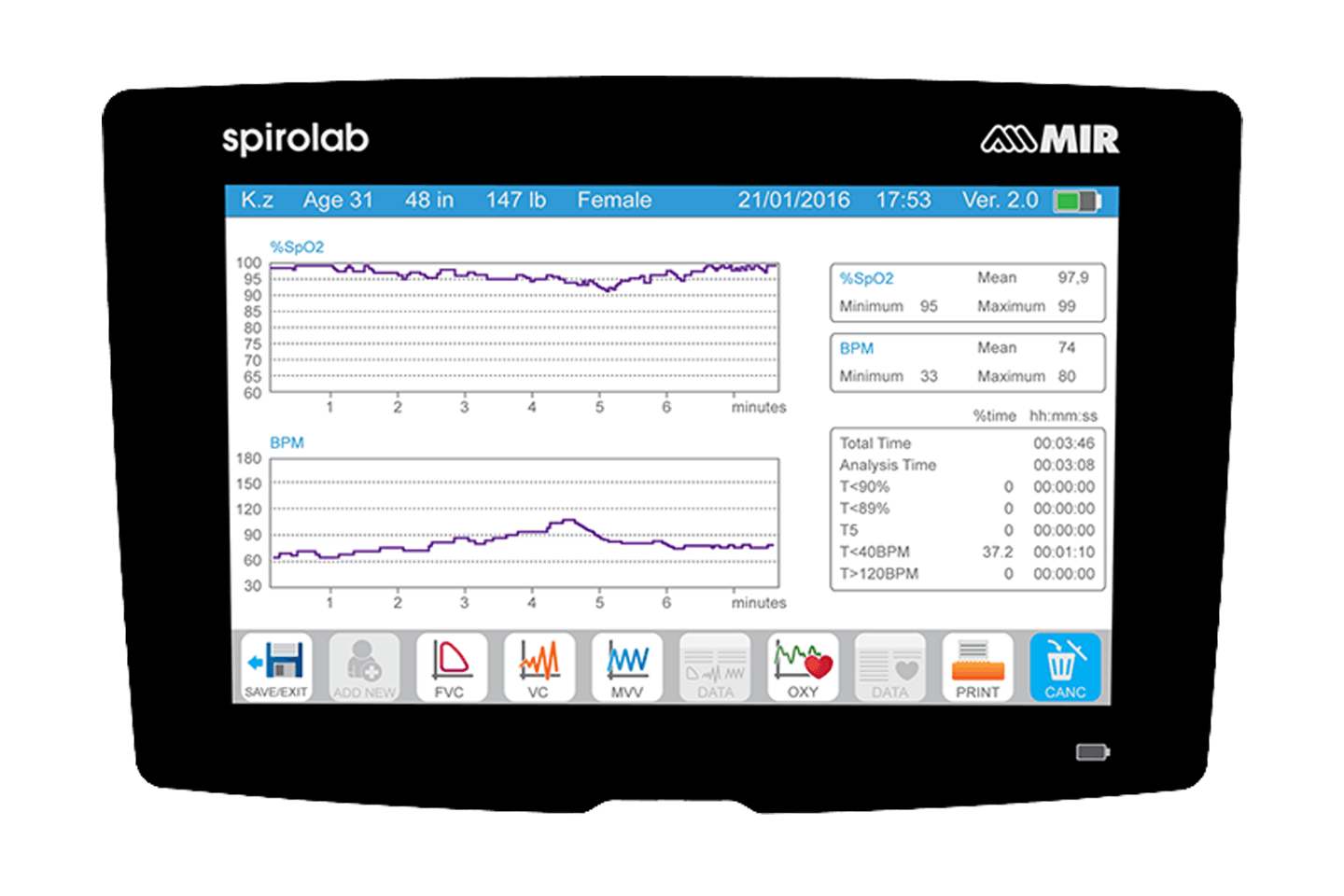 Spirometer – Spirolab